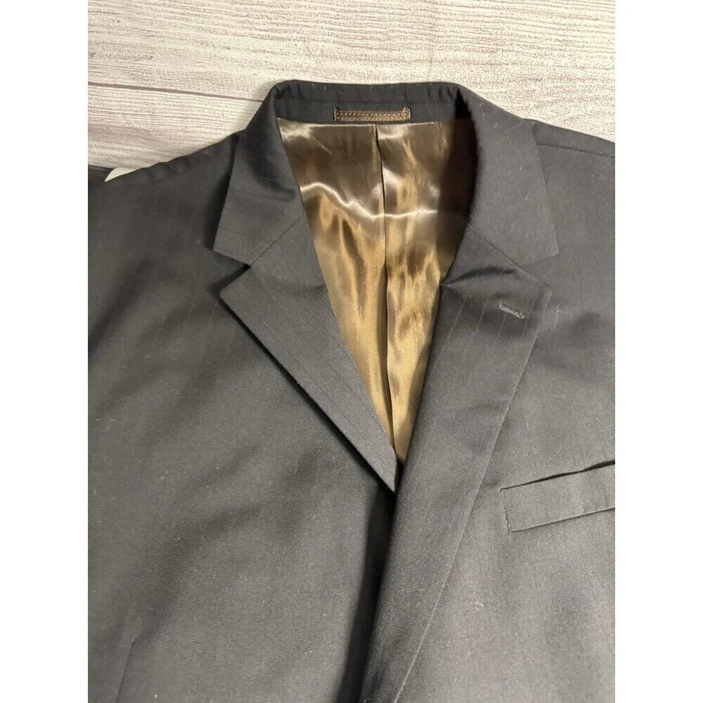 Umberto Rossi  BLAZER  Black Mens 48R Black  100% Wool